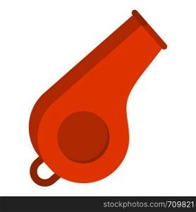 Whistle icon. Flat illustration of whistle vector icon for web. Whistle icon, flat style