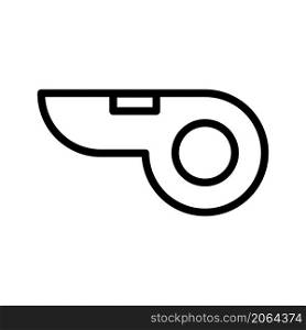whistle icon vector line style