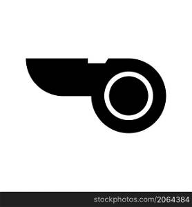 whistle icon vector solid style