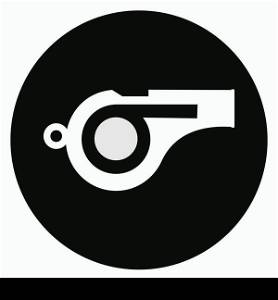 whistle logo stock illustration design