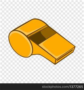 Whistle of refere icon in cartoon style isolated on background for any web design . Whistle of refere icon, cartoon style
