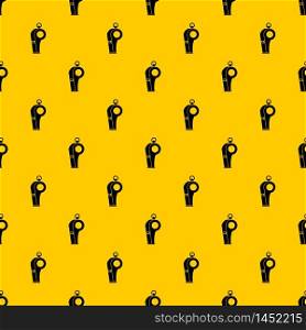 Whistle of refere pattern seamless vector repeat geometric yellow for any design. Whistle of refere pattern vector