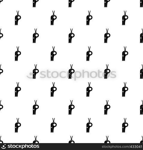 Whistle pattern seamless in simple style vector illustration. Whistle pattern vector
