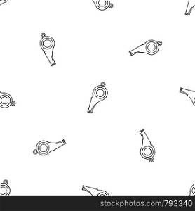 Whistle pattern seamless vector repeat geometric for any web design. Whistle pattern seamless vector