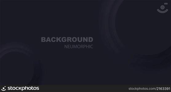 White 3d background in neumorphic style. Futuristic abstract round template. Vector illustration.