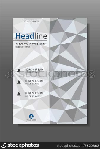 White 3d geometric texture background. Good for business, financial, educational, scientific prints, journals, banners, magazines, conferences. Vector. Cover design templates. A4.