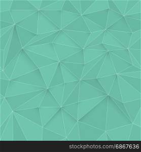 White 3D triangle pattern, seamless vector. White design texture. White Low Poly Pattern Background