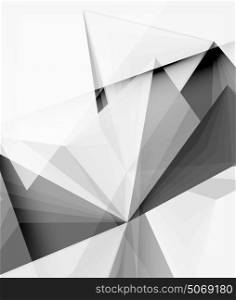 White 3d triangle textured background. White vector 3d triangle textured background