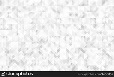 White abstract retro pattern of geometric shapes.