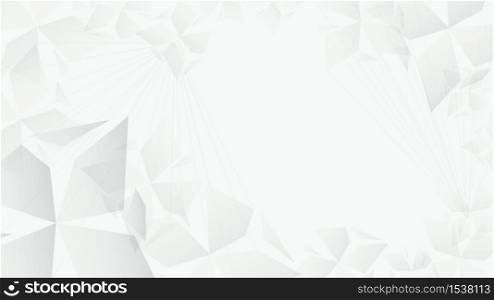 White abstract textured shapes and lines advertising background vector graphic illustration. Futuristic 3d backdrop business banner design with shadow surface ornament space. White abstract textured shapes and lines advertising background