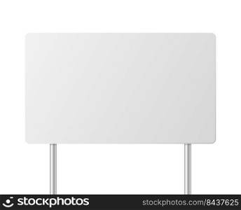 White advertising banner. Square banner, with metal construction. Vector illustration. stock image. EPS 10.. White advertising banner. Square banner, with metal construction. Vector illustration. stock image. 