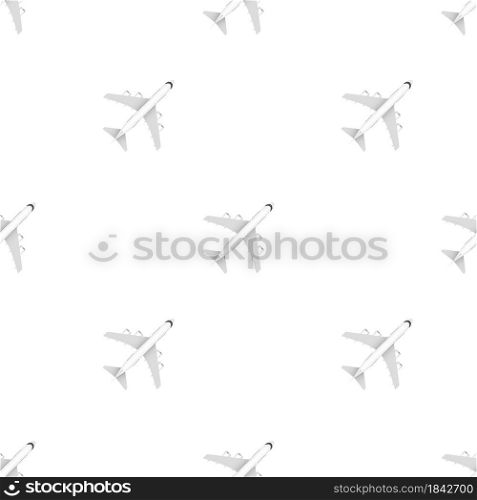 White airplane pattern on a white background. Vector stock illustration. White airplane pattern on a white background. Vector stock illustration.