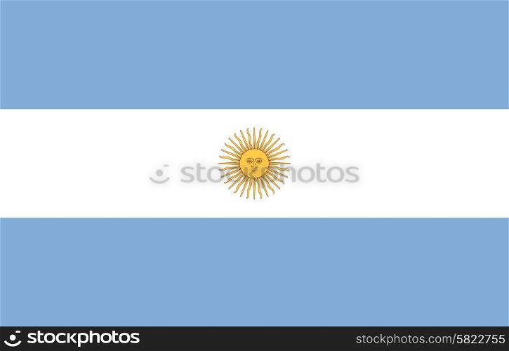 White And Blue Flag Of Argentina