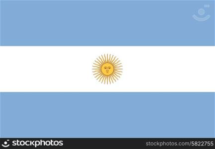 White And Blue Flag Of Argentina