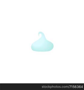 White and blue marshmallow isolated on white background. Vector illustration. Confection, sweets. For decoration, food, blog, web, print label tag. White and blue marshmallow isolated on white background. Vector illustration.