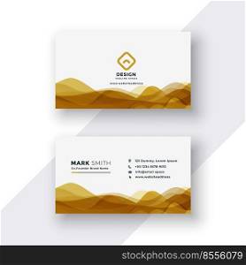 white and golden business card design