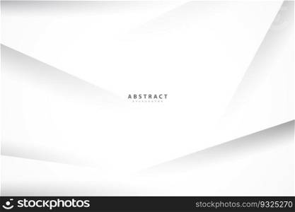 White and gray color abstract geometric background. Tech design. Vector illustration.