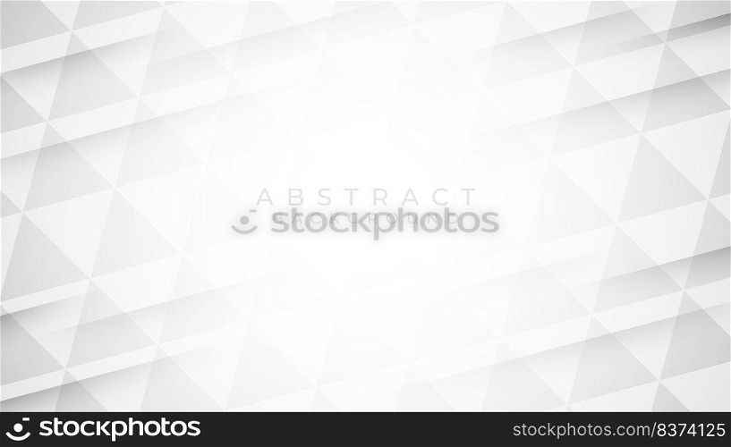 White and gray geometric pattern background vector
