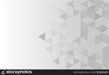 White and gray gradient background. Geometric style. Mesh of triangles. Mosaic template for your design. Vector illustration. Eps 10. White and gray gradient background. Geometric style. Mesh of triangles. Mosaic template for your design. Vector illustration.