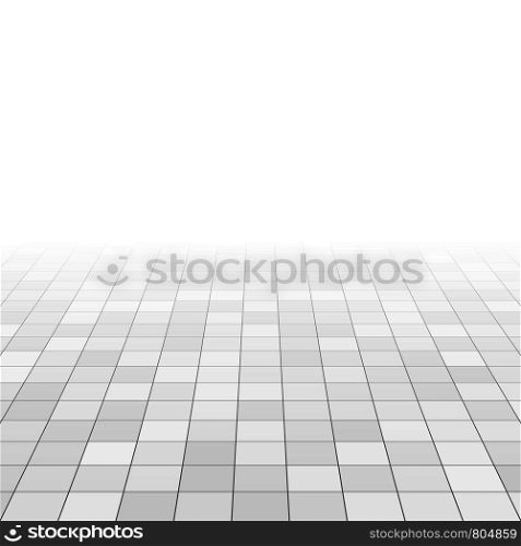 White and gray marble tiles on bathroom floor. Rectangle tiles in perspective grid. Abstract vector background. Surface square ceramic tile texture illustration. White and gray marble tiles on bathroom floor. Rectangle tiles in perspective grid. Abstract vector background