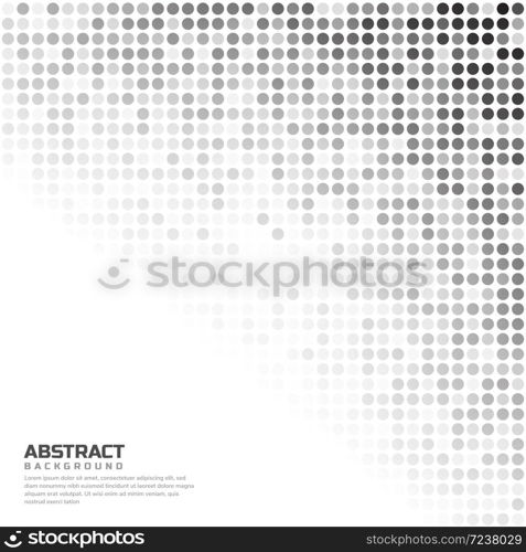 White and gray Random Dots Background. Creative Design Templates on white background. Vector illustration