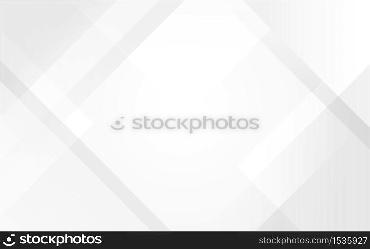 White and gray technology modern triangle shape abstract subtle background vector