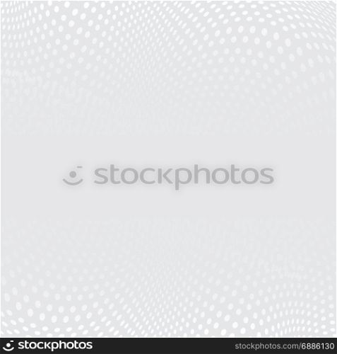 white and grey abstract perspective dots halftone background, Vector illustration