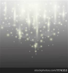 White and grey color abstract background,bokeh effect with glitter light,vector illustration