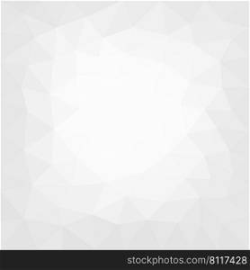 white and grey triangle geometric abstract background. Vector illustration