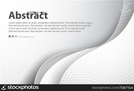 White Background.Creative design Smooth gray line modern high-tech for card,template,space tour text.Business wall decoration. Seamless wave texture pattern. Abstract Vector Illustration EPS10