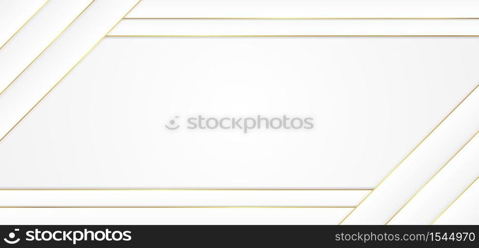 White background square overlap shape frame design luxury style. vector illustration.