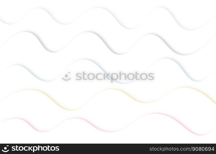 White background wave paper art design. Vector paper cut illustration. Eps10. White background wave paper art design. Vector paper cut illustration.
