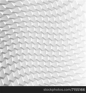 White background with pattern of hexagonal tiles overlayed like fish scales