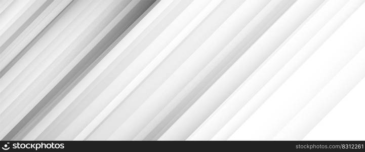 white banner background with diagonal lines design