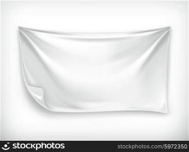 White banner, vector