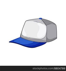 white baseball cap cartoon. white baseball cap sign. isolated symbol vector illustration. white baseball cap cartoon vector illustration