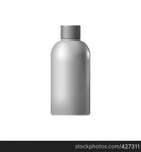 White blank cosmetic container on a white background. White blank cosmetic container