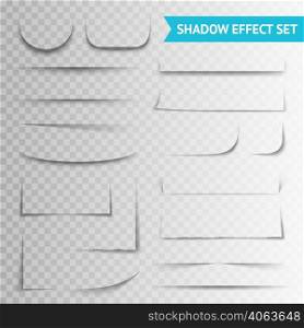 White blank paper cuts circle oval square rectangle with shadow and transparent effects realistic set vector illustration. White Paper Cuts Transparent Shadow Set
