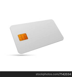 White blank shopping credit card. Credit card for finance. Vector stock illustration. White blank shopping credit card. Credit card for finance. Vector stock illustration.