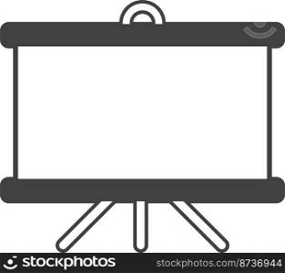 white board illustration in minimal style isolated on background