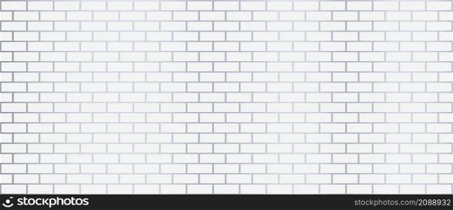 White brick block shape on gradient gray background vector