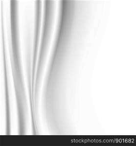 White cloth background with copy space vector illustration