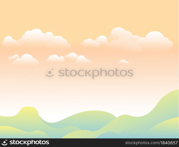 White clouds seamless pattern light blue sky and holiday background.