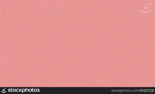 white colour polka dots pattern over light coral red useful as a background. white color polka dots over light coral red background