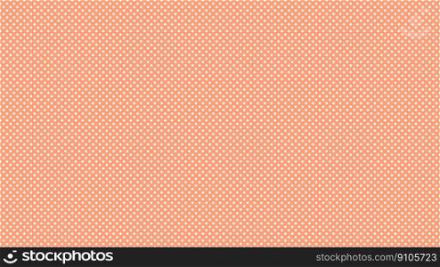 white colour polka dots pattern over light salmon red useful as a background. white color polka dots over light salmon red background