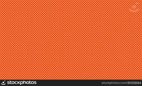 white colour polka dots pattern over orange red useful as a background. white color polka dots over orange red background