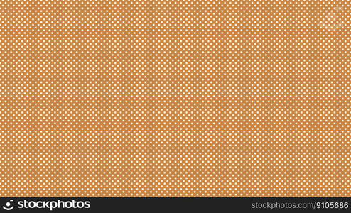 white colour polka dots pattern over peru brown useful as a background. white color polka dots over peru brown background