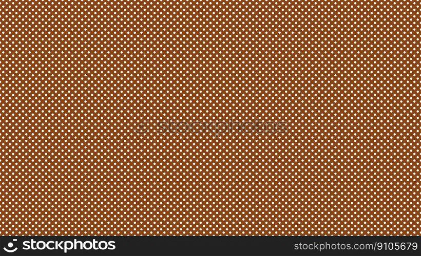 white colour polka dots pattern over saddle brown useful as a background. white color polka dots over saddle brown background