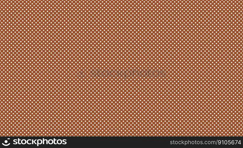 white colour polka dots pattern over sienna brown useful as a background. white color polka dots over sienna brown background