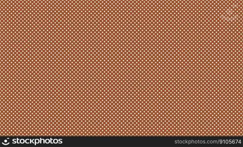 white colour polka dots pattern over sienna brown useful as a background. white color polka dots over sienna brown background